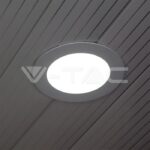 V-TAC VT-4740 6W LED Панел Стъклено Тяло Кръгъл Модул Топло Бяла Светлина