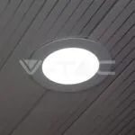 V-TAC VT-4744 12W LED Панел Стъклено Тяло Кръгъл Модул Топло Бяла Светлина