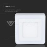 V-TAC VT-4924 6W+2W LED Панел Външен монтаж Квадрат Модул Бяла Светлина
