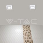 V-TAC VT-4922 6W+2W LED Панел Външен монтаж Квадрат Модул Топло Бяла Светлина