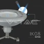 V-TAC VT-545 LED Улична Лампа SAMSUNG Чип 100W 4000K 302Z+ Class II Type 3M Inventonics 0-10V