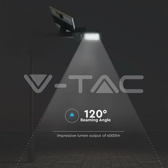 V-TAC VT-5502 50W Улична Лампа Соларна 4000K