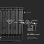 V-TAC VT-5991 20W LED Прожектор E-Series Черно Тяло Зелен IP65