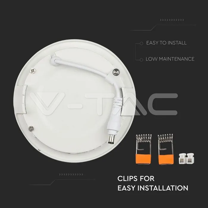 V-TAC VT-6424 22W LED Slim Панел Бяла светлина Кръг