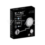 V-TAC VT-6628 3 LED Огледало за Стена 4 x AA Батерии Тяло Никел