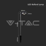 V-TAC VT-6839 6W Назаемна Лампа Черна 4000K IP54