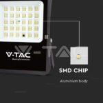 V-TAC VT-6971 20W LED Соларен Прожектор 4000К