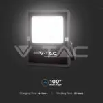 V-TAC VT-6970 20W LED Соларен Прожектор 6400К