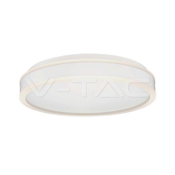 V-TAC VT-6989 LED Осветител 24W Кръг за Таван Бяла Рамка 4000K