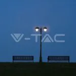 V-TAC VT-7062 Градиснки Лампа 2ХE27 1990мм Черен IP44