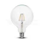 V-TAC VT-7427 LED Крушка 6W Филамент E27 G125 6400K