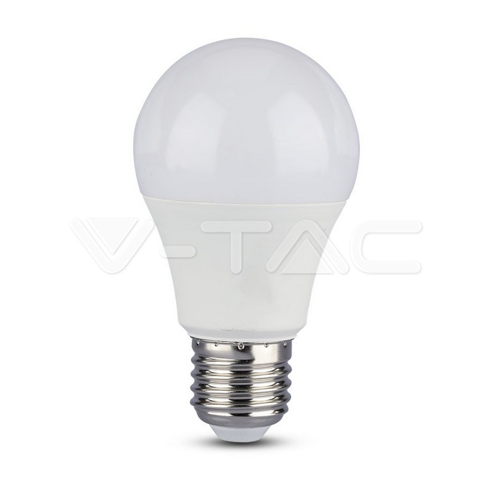 V-TAC VT-7481 LED Крушка 10W E27 A60 Пластик 6400K CRI 95+