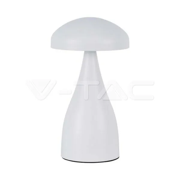 V-TAC VT-7896 LED Настолна Лампа 800mAh Батерия 120x220 3 в 1 Бяло Тяло