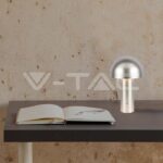V-TAC VT-7937 LED Настолна Лампа 1800mAh Батерия 150x250 3 в 1 Шампанско Тяло