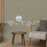 V-TAC VT-8002 8.5W LED Висяща Лампа Φ180 Регулируемо Въже Touch On/Off Бяло Тяло 3000K