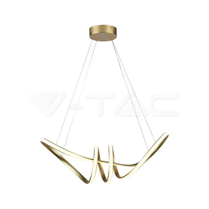 V-TAC VT-8011 24W LED Висяща Декоративна Лампа 720*300 Златно Тяло 3000K