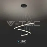 V-TAC VT-8017 32W LED Висяща Декоративна Лампа 600*400*200 Черно Тяло 3000K