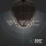V-TAC VT-8064 LED Винтидж Филамен крушка 4W Ябълка Черна