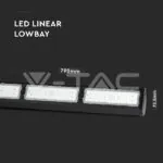 V-TAC VT-894 LED Линейна Камбана SAMSUNG Чип 150W Черно Тяло 6400K 120 lm/W