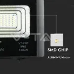 V-TAC VT-94006 12W LED Прожектор с Фотоволтаичен Панел 6000K