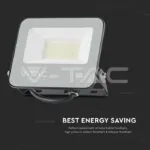 V-TAC VT-9255 30W LED Прожектор Черно Тяло 4000K 185lm/W