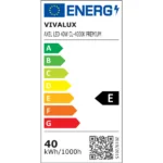 Vivalux VIV004622 LED панел с висока ефективност AXEL LED PREMIUM 40W 4800lm 4000K