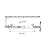 Vivalux VIV003391 LED панел ESTE LED 6W 400lm бял 4000K