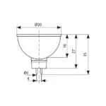 Vivalux VIV003301 Халогенна лампа MR-11C 2800K 28W G4 12V