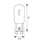 Vivalux VIV003671 LED лампа GLEM LED 2.5W 180lm G9 4000K