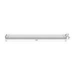 Vivalux VIV003810 LED осветително тяло POLO LED T8 2x18W 1200 mm 4000K