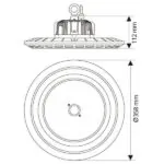 Vivalux VIV004154 Индустриално осветително тяло SCI-FI LED 150W 60D 5000-5500K IP65