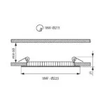 Vivalux VIV004736 LED панел ESTE LED 18W 1150lm черен 4000K