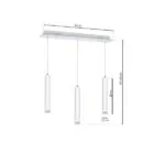 Milagro ML189 LAMPA WISZĄCA ALBA 3X5W LED