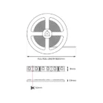 Milagro ML4758 Премиум LED лента 120/m 3000K IP65 5m