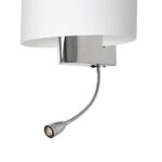 Milagro ML6372 Стенна лампа CASINO WHITE/CHROME 1xE27 + 1W LED