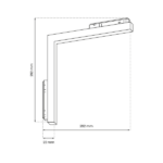 Milagro ML7166 МАГНИТНА ПИСТА L-ДОЛУ 24W 4000K