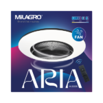 Milagro ML8335 ARIA BLACK 38W LED Плафониера с вентилатор