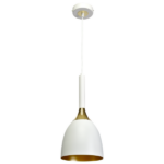 Milagro MLP6219 Висяща лампа CLARK WHITE/GOLD 1xE27