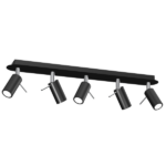 Milagro MLP7621 PRESTON BLACK/CHROME 5x мини GU10 таванна лампа