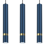 Milagro MLP7726 Висяща лампа JOKER NAVY BLUE/GOLD 3xGU10