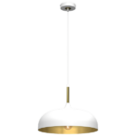 Milagro MLP8031 Висяща лампа LINCOLN WHITE/GOLD 1xE27 35см