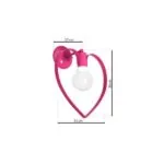 Milagro MLP9955 AMORE DARK PINK аплик 1xE27