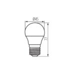 Kanlux 36693 LED Лампа източник на светлина IQ-LED G45 IQ-LED G45E27 3,4W-CW