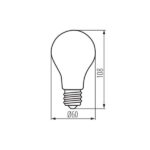 Kanlux 37241 LED Лампа източник на светлина XLEDIM A60 XLEDIM A60 E27 11W-NW