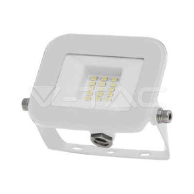 V-TAC VT-10012 10W LED Прожектор SAMSUNG Чип PRO-S Бяло Тяло 4000К