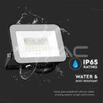 V-TAC VT-10022 30W LED Прожектор SAMSUNG Чип PRO-S Сиво Тяло 6500К