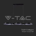 V-TAC VT-10043 LED Осветител 38W Висящ (95*100CM) Черен 4000K