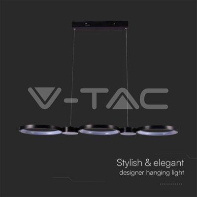 V-TAC VT-10043 LED Осветител 38W Висящ (95*100CM) Черен 4000K