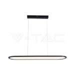 V-TAC VT-10046 24W LED Висяща Лампа (80*100CM) 3000K Черно Тяло