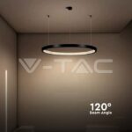 V-TAC VT-10051 19W LED Висящ Осветител Акрил Кристал Черен 4000K